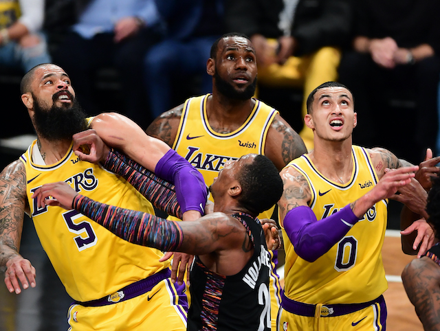 Tyson Chandler, LeBron James, Kyle Kuzma