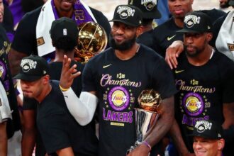 LeBron James, Miles Simon, Rob Pelinka, Lakers