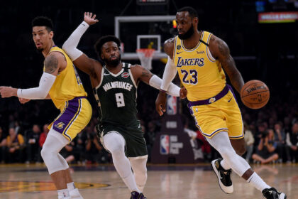 Danny Green, LeBron James, Wesley Matthews