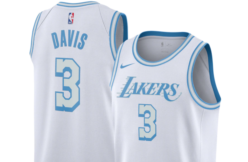 Anthony Davis jersey, 2020 Lakers City Edition, Lore Series