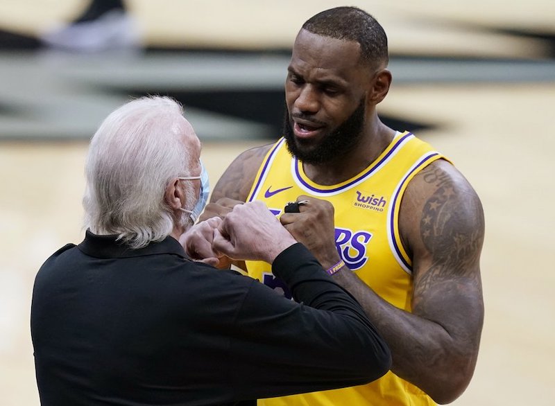 LeBron James, Gregg Popovich, Lakers, Spurs