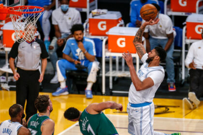 Quinn Cook, Anthony Davis, Luka Doncic, LeBron James