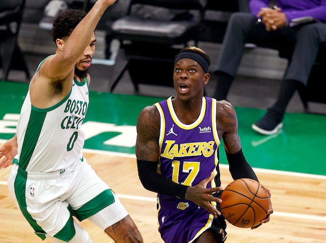 Dennis Schroder, Los Angeles Lakers, Boston Celtics, Jayson Tatum