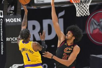 Kentavious Caldwell-Pope, Los Angeles Lakers, Jarrett Allen, Cleveland Cavaliers