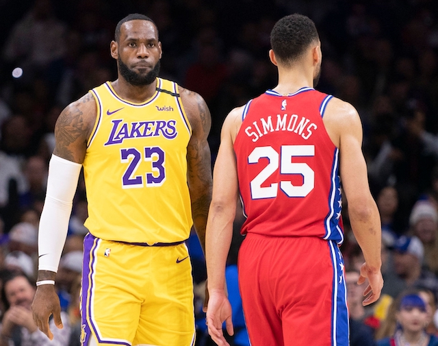 LeBron James, Los Angeles Lakers, Ben Simmons, Philadelphia 76ers