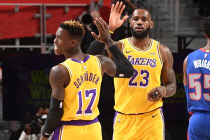 LeBron James, Dennis Schroder, Los Angeles Lakers