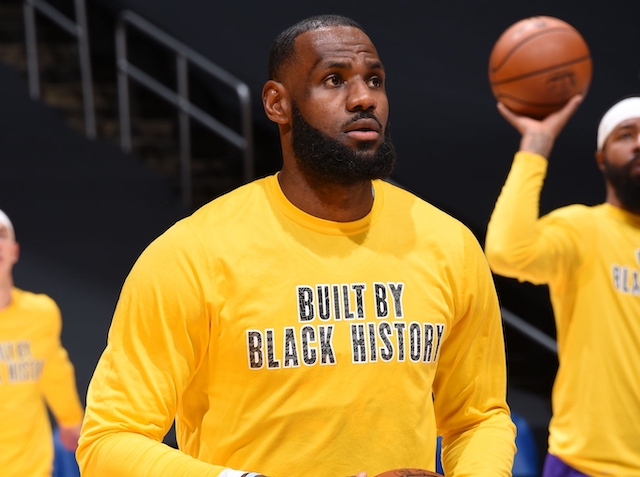 LeBron James, Black History Month shirt