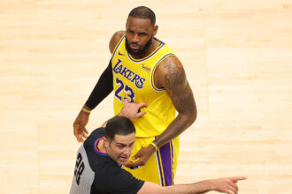 LeBron James, referee
