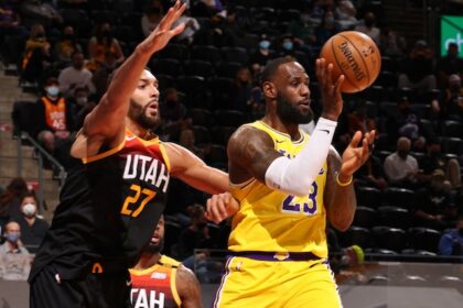 Rudy Gobert, LeBron James, Lakers, Jazz