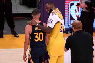 Stephen Curry Lebron James Lakers