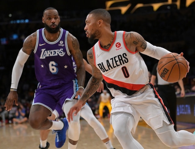 LeBron James, Damian Lillard, Lakers, Blazers