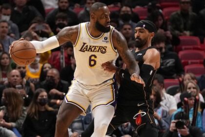 LeBron James, Gabe Vincent, Lakers, Heat