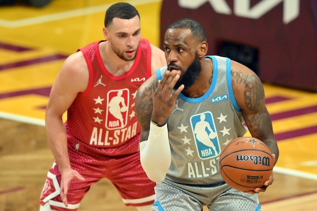 LeBron James, Zach LaVine, Lakers, 2022 NBA All-Star Game