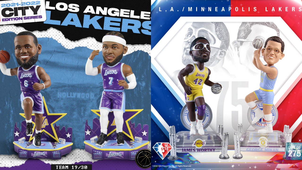 Elgin Baylor Los Angeles Lakers outlets 75 Anniversary Bobblehead FOCO NEW ORIGINAL BOX