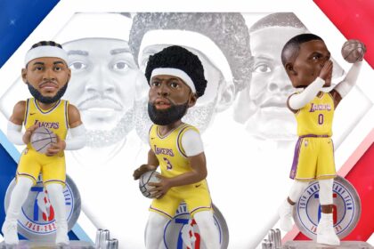 Carmelo Anthony, Anthony Davis, Russell Westbrook, Lakers bobbleheads, FOCO