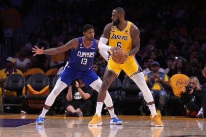 LeBron James Paul George Lakers Clippers