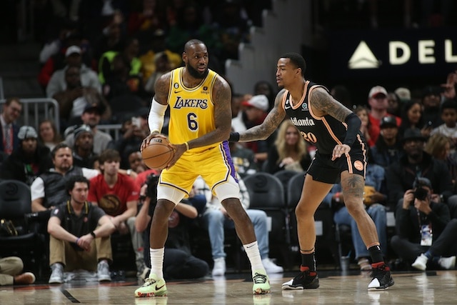 LeBron James John Collins Lakers Hawks