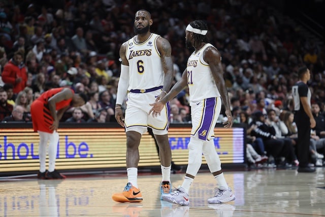 LeBron James Patrick Beverley Lakers