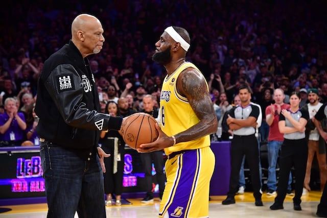 Kareem Abdul Jabbar LeBron James Lakers