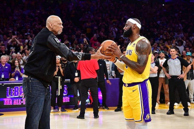 Kareem Abdul Jabbar LeBron James Lakers