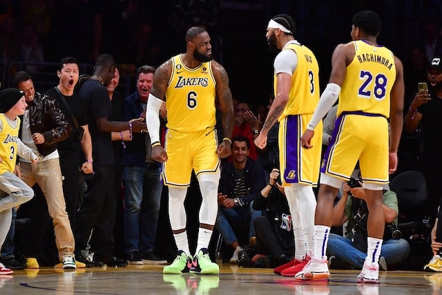 LeBron James Anthony Davis Rui Hachimura Lakers