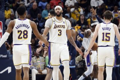 Rui Hachimura Anthony Davis Austin Reaves Lakers