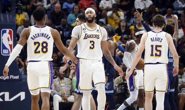 Rui Hachimura Anthony Davis Austin Reaves Lakers