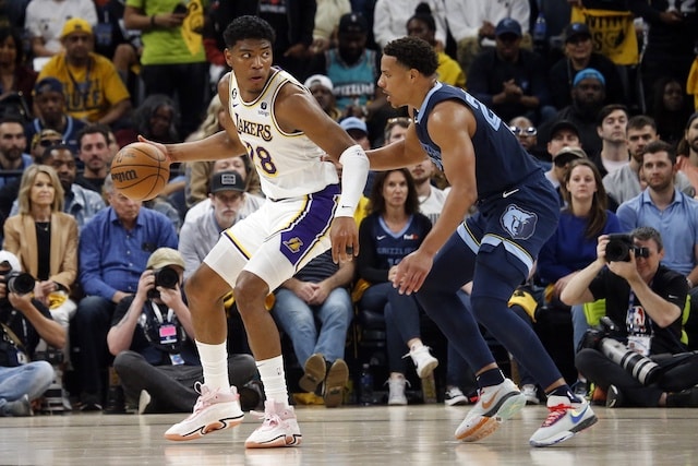 Rui Hachimura Desmond Bane Lakers Grizzlies