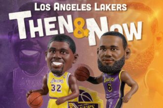 Magic Johnson, LeBron James, Lakers bobblehead, FOCO