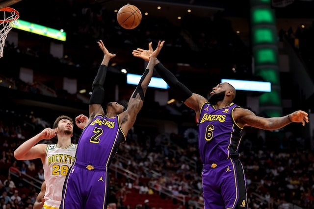 Jarred Vanderbilt, LeBron James, Lakers