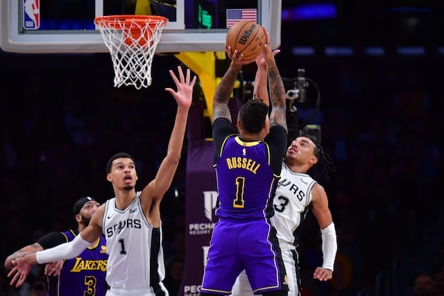 Victor Wembanyama, D'Angelo Russell, Lakers, Spurs