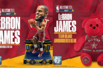 LeBron James All-Star Game bobblehead, bear, FOCO