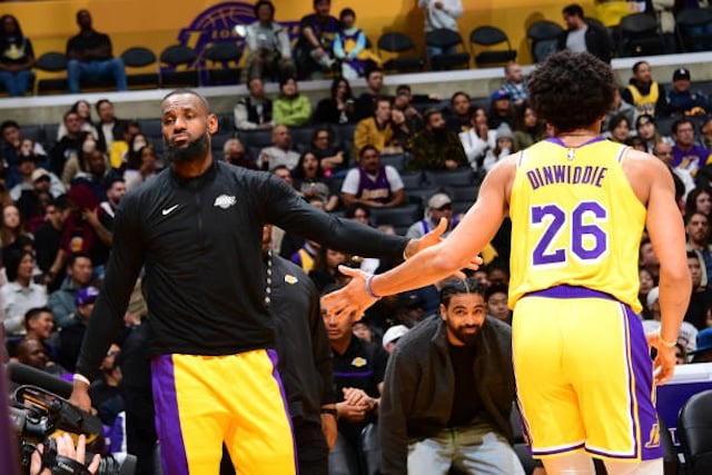 LeBron James, Spencer Dinwiddie, Lakers