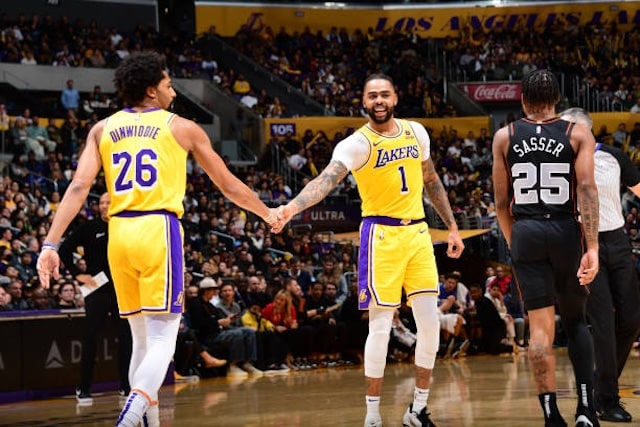 Spencer Dinwiddie, D'Angelo Russell, Lakers