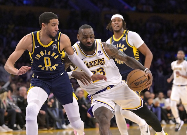 LeBron James, Tyrese Haliburton, Lakers, Pacers