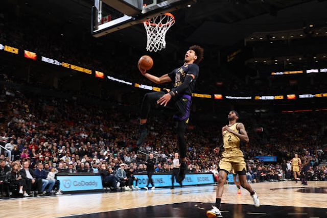 Lakers Highlights D Angelo Russell Scorches From Deep Jaxson Hayes Throws Down Eastbay Dunk Against Raptors