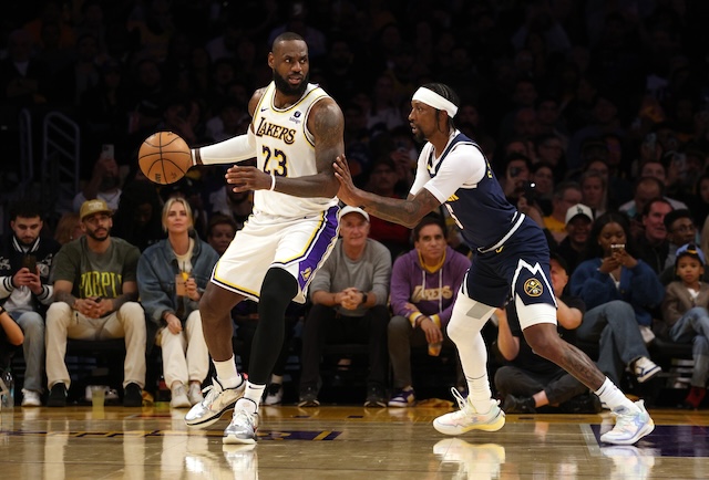 LeBron James, Kentavious Caldwell-Pope, Lakers, Nuggets