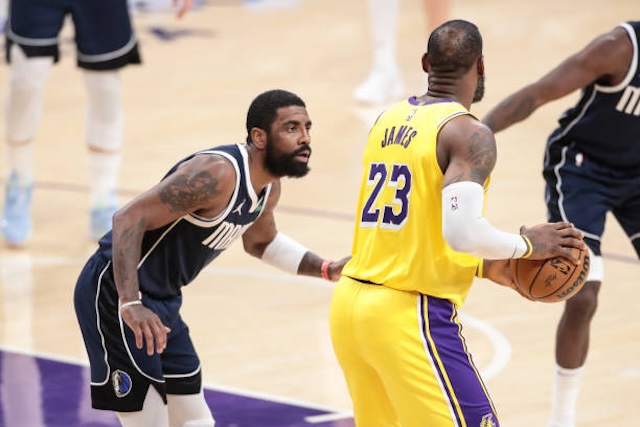 Kyrie Irving, LeBron James, Lakers, Mavericks