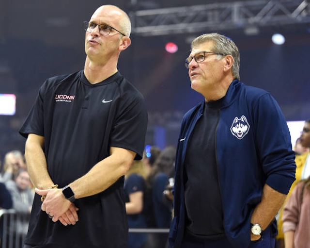 Dan Hurley, Geno Auriemma, UConn, Lakers