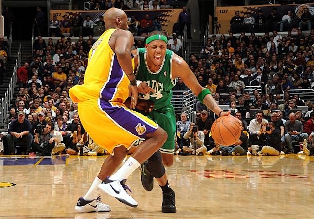 Lamar Odom, Paul Pierce, Lakers, Celtics