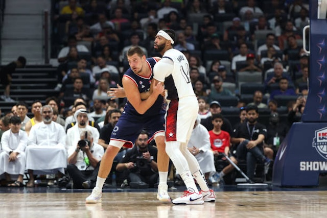 Anthony Davis, Nikola Jokic, USA Basketball, Serbia, 2024 Olympics, Team USA