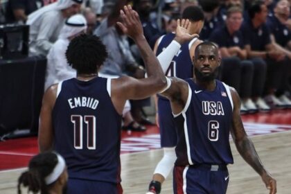 Joel Embiid, LeBron James, USA Basketball