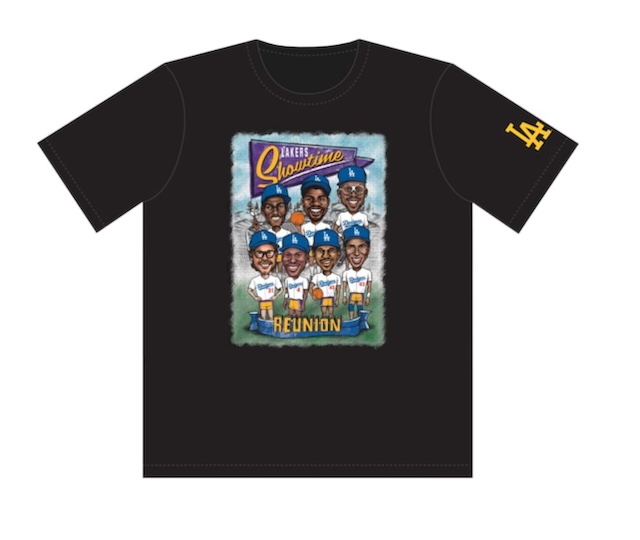 Showtime Lakers shirt, Dodgers giveaway