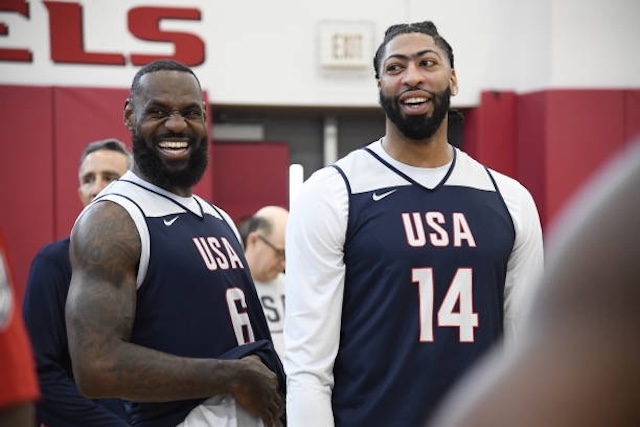 LeBron James, Anthony Davis, USA Basketball, Lakers