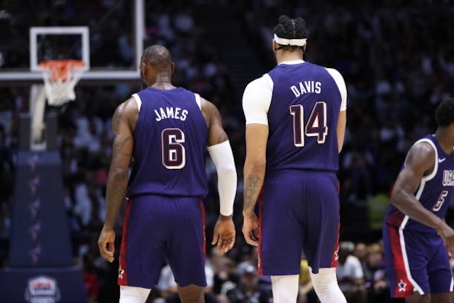 LeBron James, Anthony Davis, Team USA, Lakers, USA Basketball