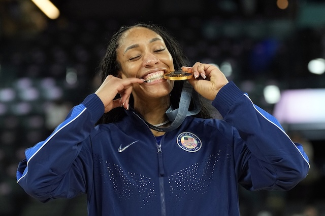 A'Ja Wilson, USA Basketball, 2024 Olympics