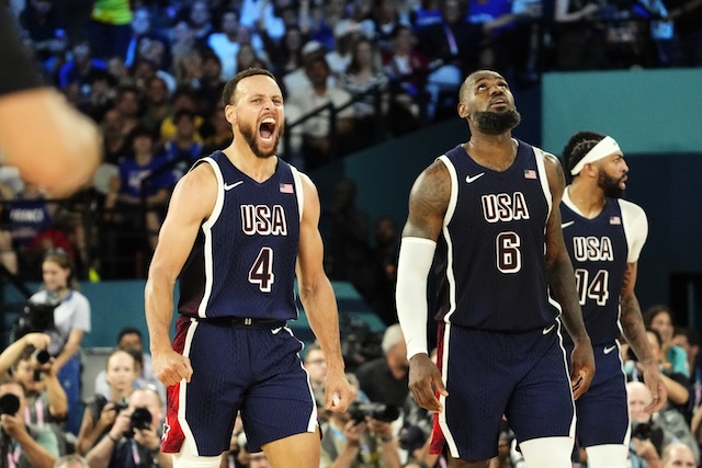 LeBron James, Stephen Curry, USA Basketball, 2024 Olympics, Lakers, Warriors