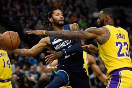 LeBron James, Derrick Rose, Lakers