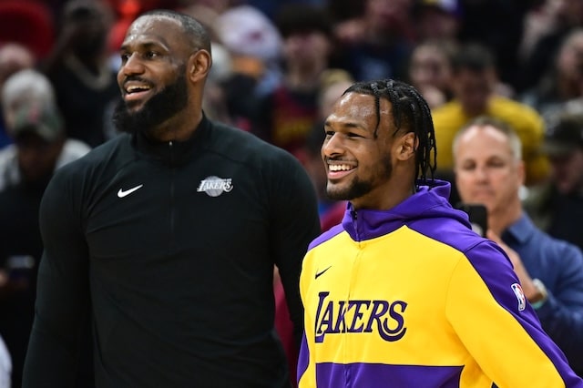 LeBron James, Bronny James, Lakers