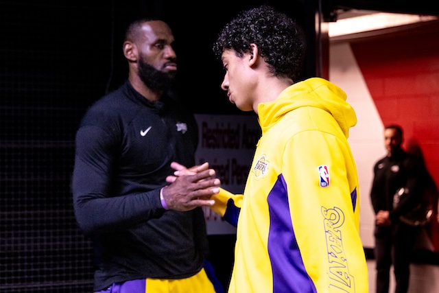 LeBron James, Max Christie, Lakers